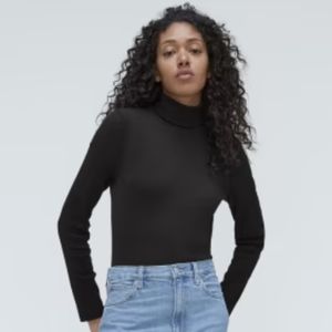 Everlane Turtleneck in Black Size Medium